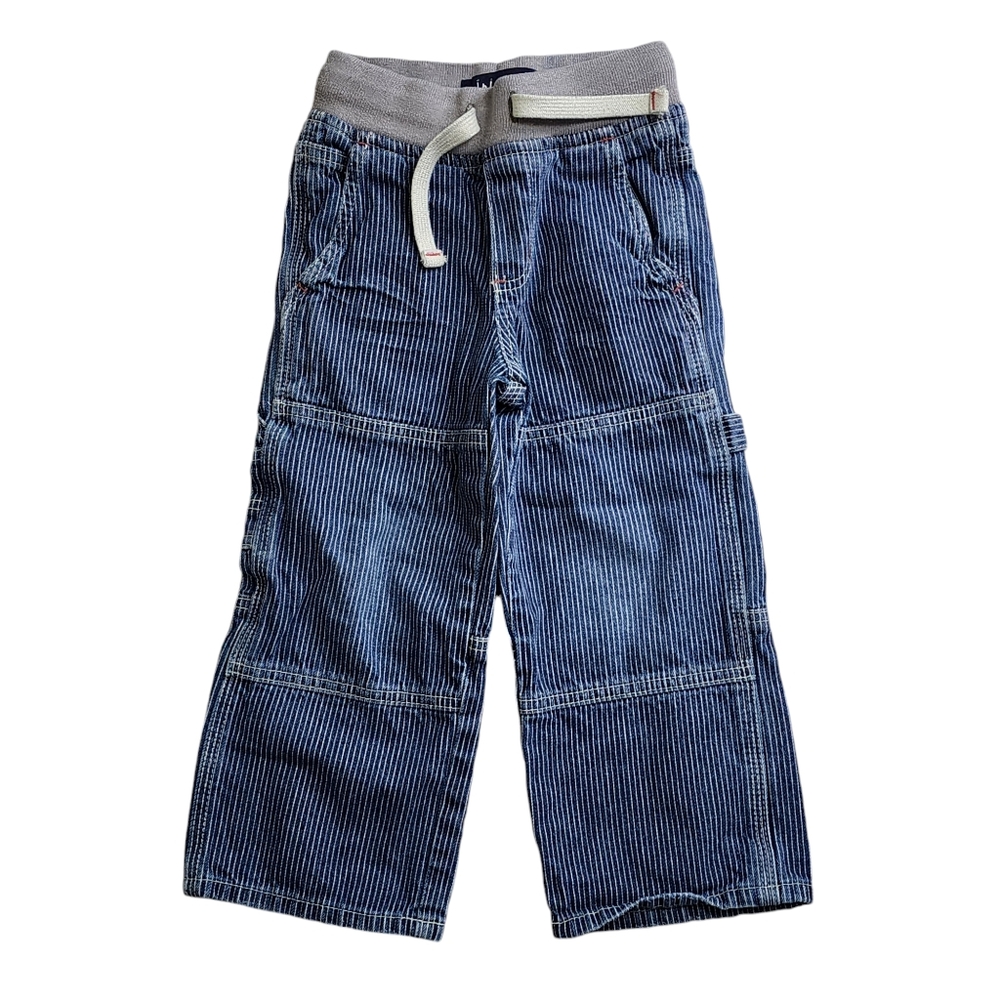 Mini Boden Blue Pinstripe Corduroy Kids Jeans